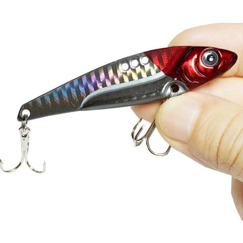 1 Pcs Metal VIB 7g-15g/5CM-6.8CM Fishing Lure Vibration Spoon Spinner Lure Crankbait Bass Artificial Hard Bait Cicada VIB Tackle