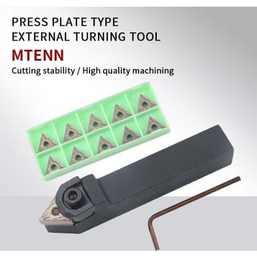 1 pcs MTENN1616H16/MTENN2020K16/MTENN3232P16 external turning tool and TNMG16 carbide insert