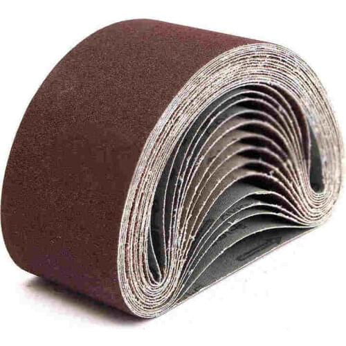 10Pcs 75x457mm Sanding Belt Aluminium Oxide 40-1000 Grits Power Accessory