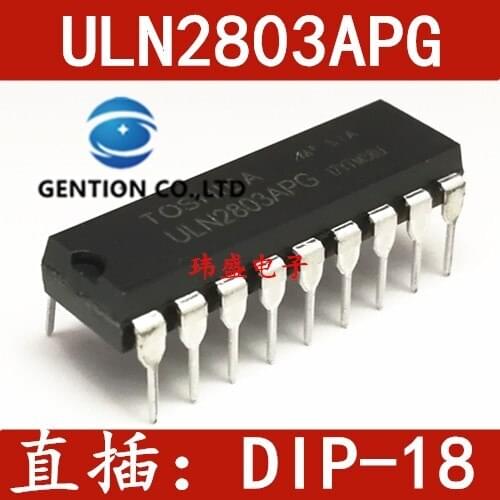 10PCS 8 NPN darlington transistor array ULN2803APG chip DIP to 18 in stock 100% new and original
