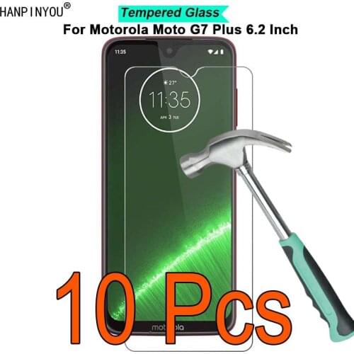 10 Pcs/Lot For Motorola Moto G7 Plus 9H Hardness 2.5D Ultra-thin Toughened Tempered Glass Film Screen Protector Protect Guard