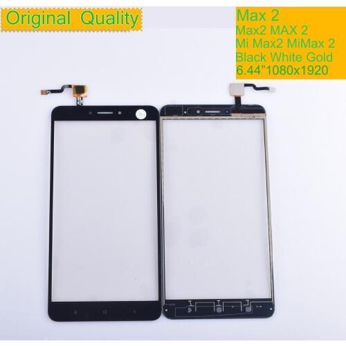 10Pcs/lot ORIGINAL For Xiaomi Mi Max 2 MiMax2 Max2 Touch Screen Digitizer Touch Panel Sensor Front Outer Glass MAX Pro Prime