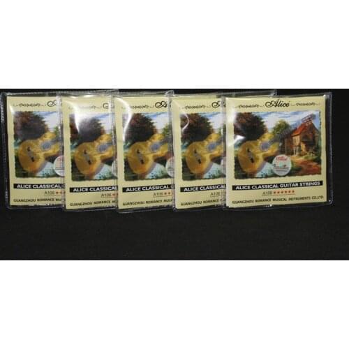 5 Set A106 Clear Nylon Silver Plated Copper Alloy Unified Steady Classical Guitar Strings