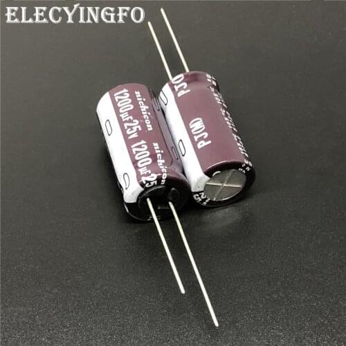 5pcs/50pcs 1200uF 25V NICHICON PJ Series 12.5x25mm 25V1200uF Low Impedance Long Life Aluminum Electrolytic capacitor