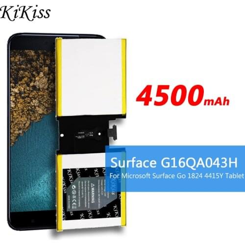 Kikiss Bateria G16QA043H 2ICP4/76/76 Laptop Battery For Microsoft Surface Go 1824 4415Y Tablet Replacement
