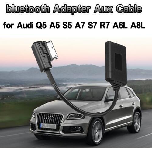 AMI MMI bluetooth ModuleAdapter Aux Cable Wireless Audio Input Aux Radio Media Interface For Audi Q5 A5 A7 R7 S5 Q7 A6L A8L A4L