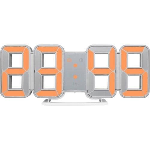 FanJu Large Number Digital Table Clock 3D LED Electronic Alarm Clock Time Temperature Meter Backtlight Wall Desk Clock