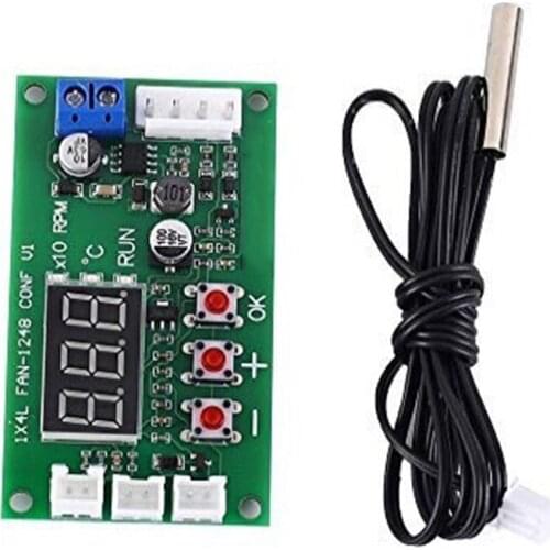 DC 12V 24V 48V 5A 2 3 4 Wire PWM Motor Fan Speed Controller Governor Temperature Control Support EC EBM Fan