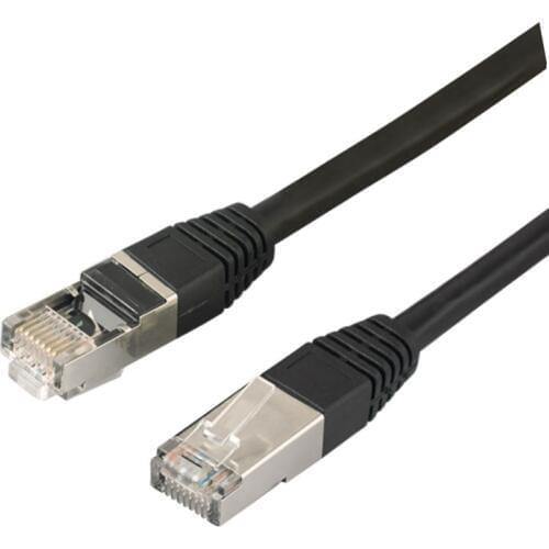 Storage Clearace High speed CAT7 SSTP BLACK Round Cable 2.65FT Ethernet Cables Network Wire RJ45 Patch Cord 600MHZ Lan Cable