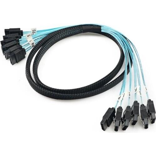 Sata3.0 hard drive data cable sas connection line motherboard to hard drive transmission line mining line straight 4 6 packs