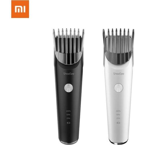 Xiaomi Mijia ShowSee Electric Hair Clipper Men Hair Cutter Trimmer Barber Professional Ultra-thin Ceramic Blade Waterproof USB