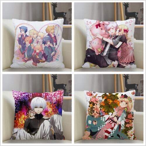 Musife New Custom AMNESIA chibi Pillowcase Sofa Decorative Cushion Cover Pillowcase Home Decor Drop Shipping Wholesale