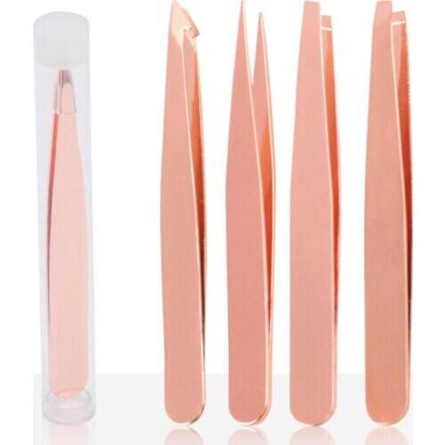 Eyebrow Tweezers Stainless Steel Face Hair Removal Eye Brow Trimmer Eyelash Clip Cosmetic Beauty Makeup Tools Shaving Tweezers