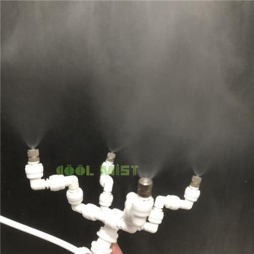S147 Reptiles Fogger Mist Sprinkler suitable for Rainforest Tank 360 Adjustable Rotating Nozzle Mister with 4 head