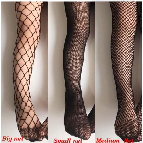 Chic childrens fishnet socks summer large, medium and small fishnet socks girls ripped denim pantyhose bottoming fishnet socks