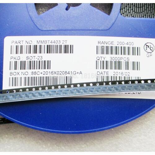 100PCS/Lot MMBT4403 MMBT4403LT1G 2T SOT23 MMBT4403LT1 2N4403 600mA 40V SOT-23 PNP SMD Transistor Original New
