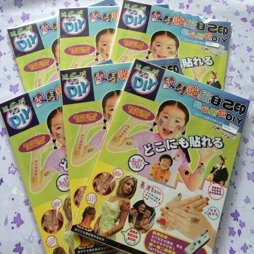 A4 size (60 sets) waterproof temporary DIY tattoo for inkjet printers
