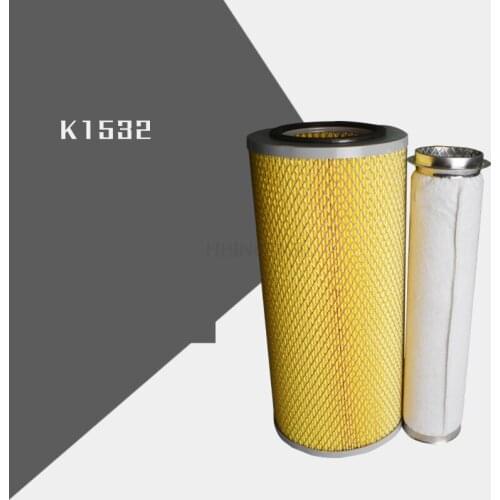 FORklift Air Filter Air Grid Air Filter K1532 Dual Core Type Suitable FOR 4-5 Tons high-quality FORklift accessories