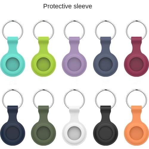 Protective Sleeve For Airtag For IPhone Airtags Locator Tracker Anti-Lost Device Keychain Protective Case Silicone Shell