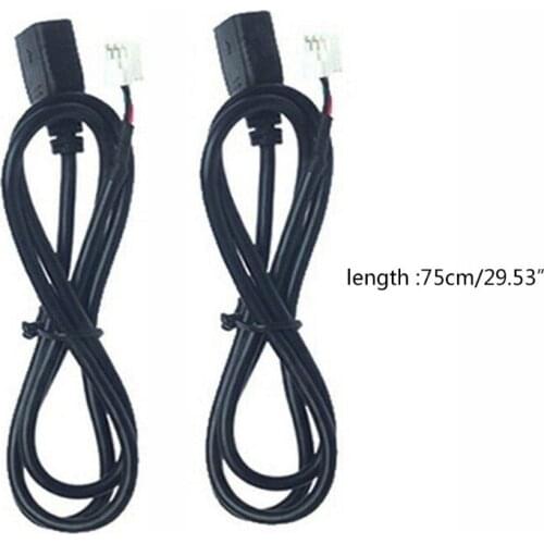 2pcst 4Pin+6Pin Connector USB cable for Car Radio Stereo 1M USB Cable USB Adapter