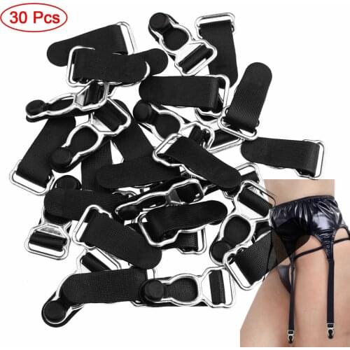 30 Thigh High Stockings Suspender Ends Plastic Leg Harness Belt Corset Leg Garter Belt Clip Hooks Suspender Underwear Accessorie