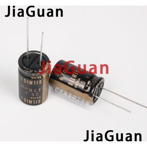 6PCS NEW THAILAND ELNA RFS SILMIC II 25V470UF 16X25MM SILMICII 470UF 25V hot sale 470uf25v