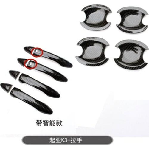 ABS Chrome car Door handle Protective covering Cover Trim Door Handle for Kia K3 2013-2017 Car styling