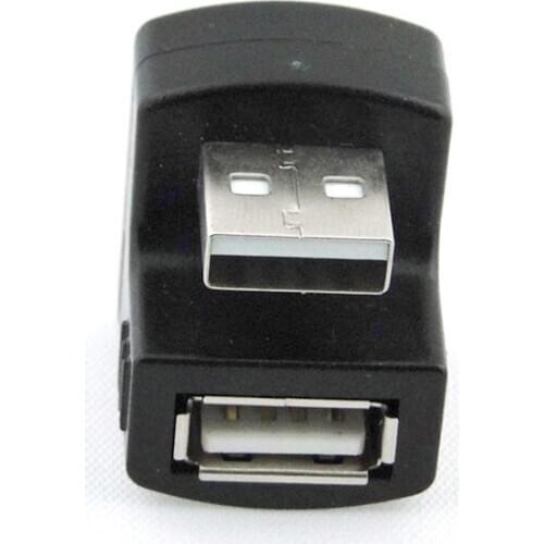 Chenyang Male to Female Extension 90 180 Degree Right Angled USB 2.0 A Black New Adapter