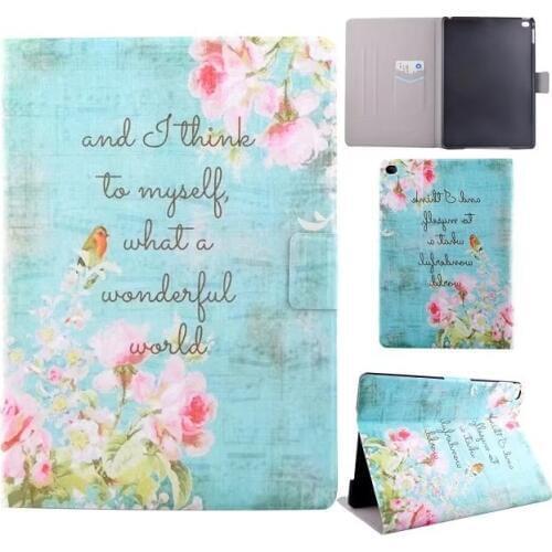 Colorful Pattern Fashion Cartoon Silicone PU Leather Cover For Apple New iPad 9.7 2017 A1822 A1823 Case Funda Tablet Stand Shell