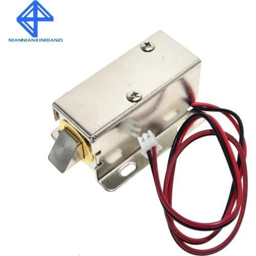 DC 12V Electric Solenoid Lock Tongue Upward Assembly for Door Cabinet Drawer