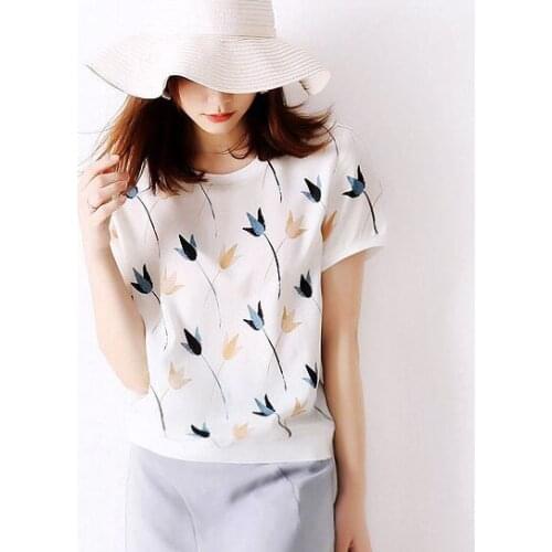 Женские шелковые футболки HECAIYUN China At AliExpress