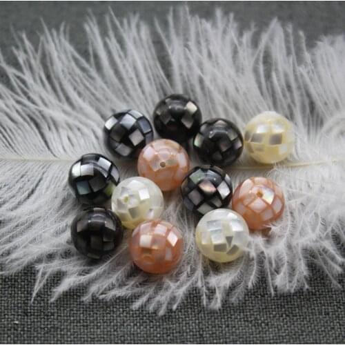5pcs / bag natural shell mosaic mosaic straight hole bead jewelry handmade DIY necklace bracelet earring jewelry accessories