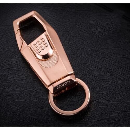 Mens Waist Car Key Ring Simple Key Chain Motorcycle for Peugeot 206 Subaru Forester Volkswagen Audi B6 Keychain Car Accessories