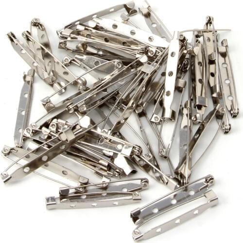 50PCS Brooch Clip Base Pins Accessories Jewelry Decorative Ally 15 To 40mm