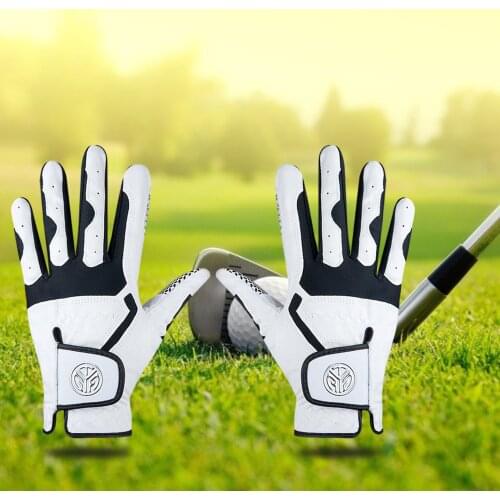 1 Pcs Mens Golf Glove Left Hand Right Hand Micro Soft Fiber Breathable Golf Gloves Men Color White Golf Accessories Enhanced