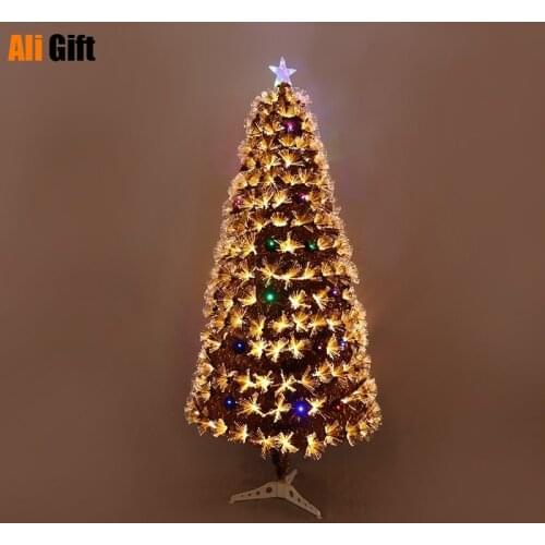 Multicolored Optical Fiber Tree 1.8m Encryption Simulation Optical Fiber Tree DIY Plastic Optical Fiber Tree LED Decorative