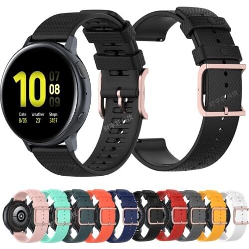 Watch Band for Samsung Galaxy Watch 42mm/46mm Gear Sport/Gear S2 S3/ Galaxy active 2 3 /Galaxy watch 3 41mm 45mm Silicone Strap