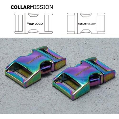 Retailing metal Engraving curved buckle durable hardware for high quality lock puppy cat collars diy parts Zinc Alloy CK15CH02