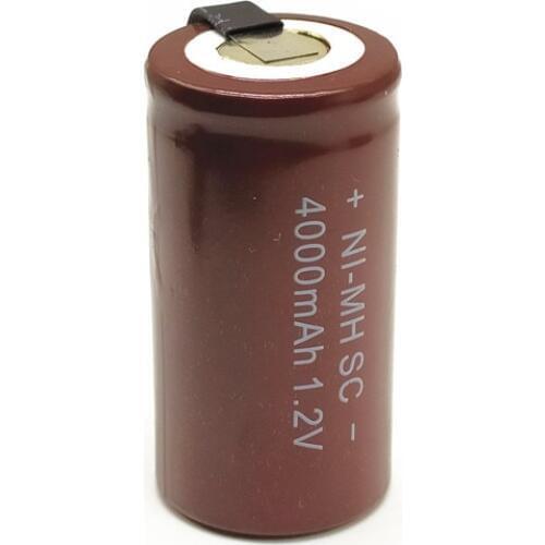 Brand New SC Rechargeable Battery Ni-MH With Nickel 1.2V 4000MAH For Flashlight/Emergency Light Electric Tool