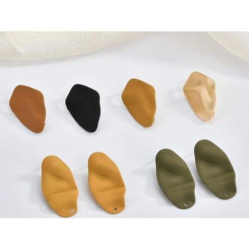 Simple Euro-American Irregular Irregular Water Drop Spray Paint Ear Nail Diy Ear Jewelry Material Accessories