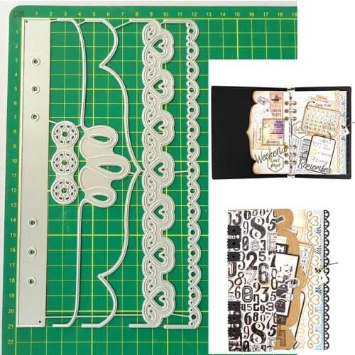 Reunion Notebook Edge Planner Metal Cutting Dies Mould Blade Stencil Scrapbooking Photo Album Card Paper Embossing Craft DIY