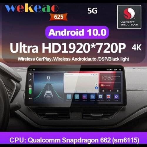 Wekeao Android 10 Car Radio For Nissan TEANA Multimedia System Navigation Autoradio Dvd Player GPS DSP Wireless Carplay 12.3"