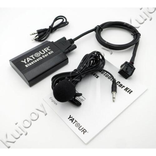 Yatour BTK Bluetooth Car Kit Digital Music CD Changer 2*6Pin Switch Cable Connector For Ford Focus Fusion Explorer Radios