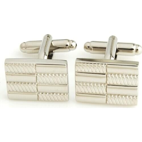 YH-1153 Copper Alloy Plain Metal Cufflink,Elegant Mens Classic Cufflinks- Factory Direct Selling