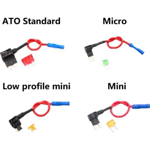 Universal Mini Fuse Box Holder Auto Car Standard Blade Fuse Cutout Socket Adapter Holder
