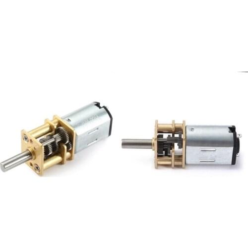 2 Pcs DC 6V Micro-Speed Reduction Motor Mini Gear Box Motor with 2 Terminals for RC Car Robot Model, 15RPM & 150RPM