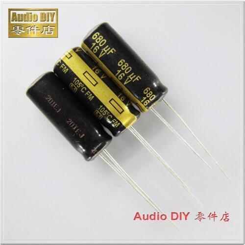 20PCS/100PCS FM Series 680uF 16V 16v680uf ultra low internal resistance capacitor