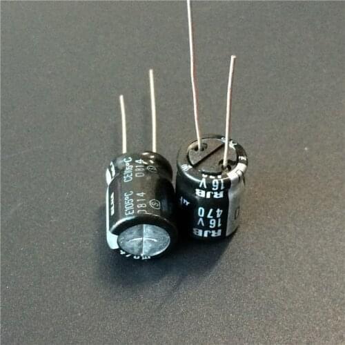 20pcs 470uF 16V Japan ELNA RJB Series 10x12.5mm 16V470uF Low Impedance Audio capacitor