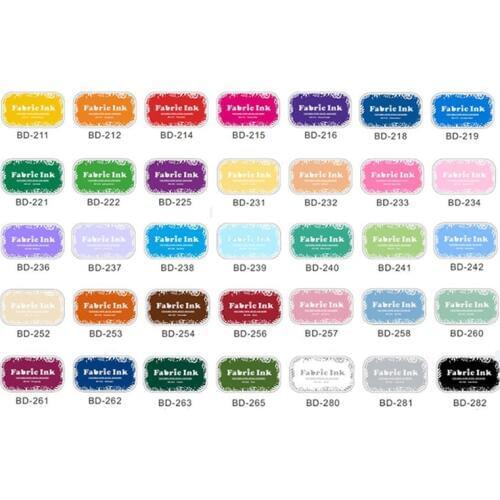 5pcs/lot Inkpad DIY Colorful rubber stamps Ink pad waterproof Child finger painting tools Scrapbooking Inkpad