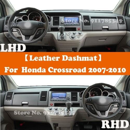 Suede Leather Dashmat Accessories Car-Styling Dashboard Covers For Honda Crossroad G2 DBA RT1 RT2 RT3 RT4 VTEC 2007-2010